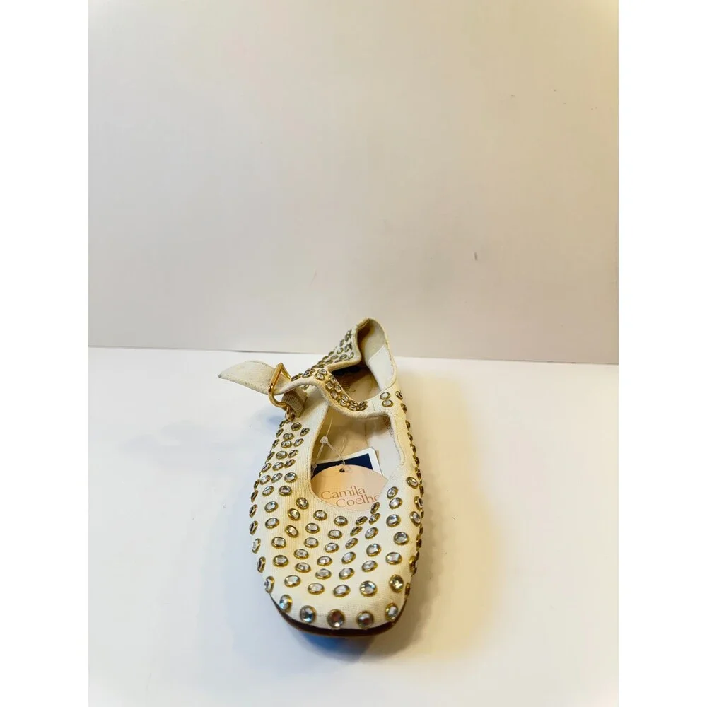 Camila Coelho X Revolve Princess Flats Ivory US 7.5 - Picture 2 of 5